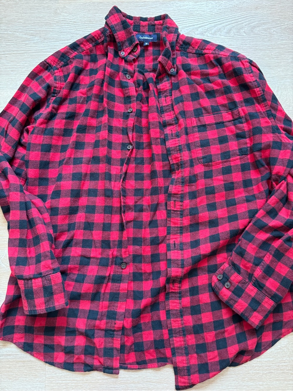 Croft & Barrow Red Plaid Shirt